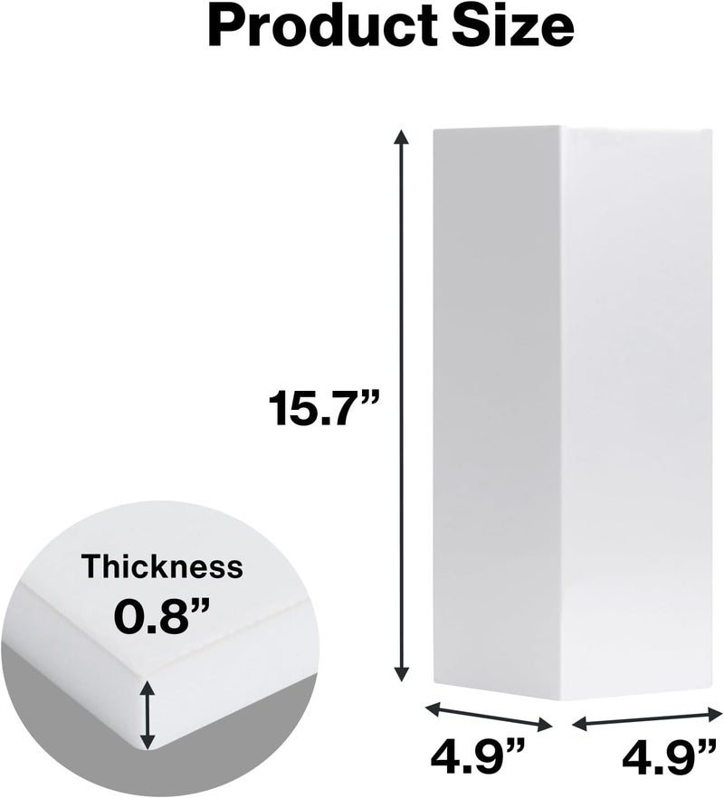 Japard Garage Wall Protector for Car Doors, 4 Pack 15.7" x 9.8" Wall Corner Guard for Parking Garages, Edge Protector Foam, Protect Your Car, Garage Corner Edge and Bumpers Guards, White - Image 2